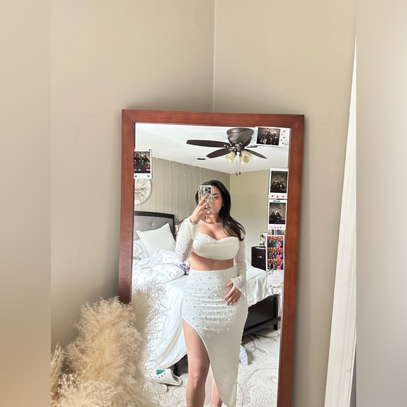 Oh Polly Embellished Set in Ivory - Picture 3 of 3